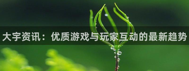 杜邦娱乐4主管：大宇资讯：优质游戏与玩家互动的最新趋势