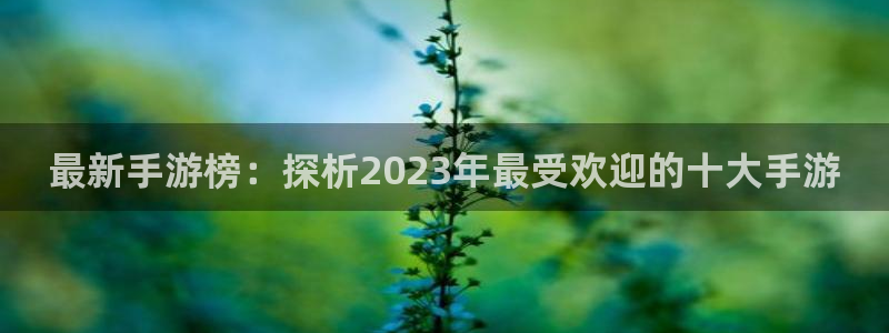 杜邦娱乐平台注册开户：最新手游榜：探析2023年最受欢迎的十
